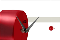 Horloge murales Lowell in Plastique 14556 - 14556